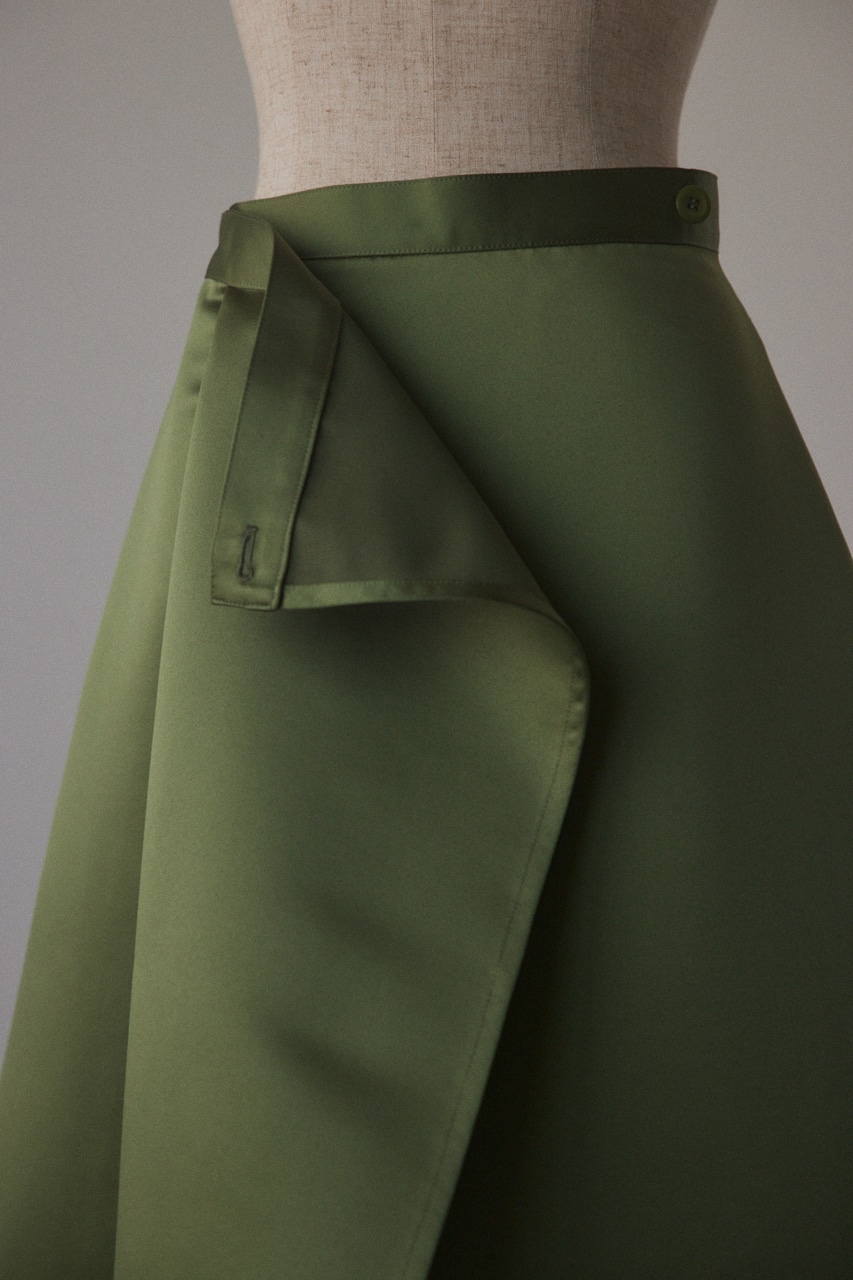 BLACK BY MOUSSY | satin wrap skirt (スカート(ロング) ) |SHEL'TTER