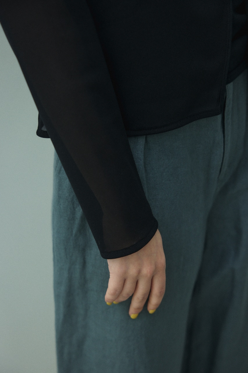 BLACK BY MOUSSY | china mesh cardigan (カーディガン ) |SHEL'TTER