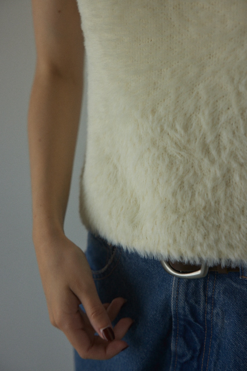 shaggy switching  tops O/WHT FREE