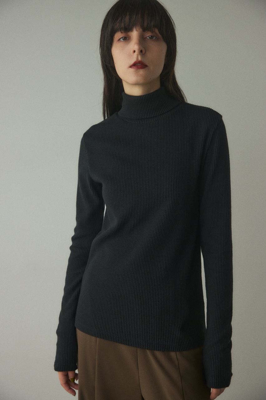 manyway turtle neck tops BLK FREE