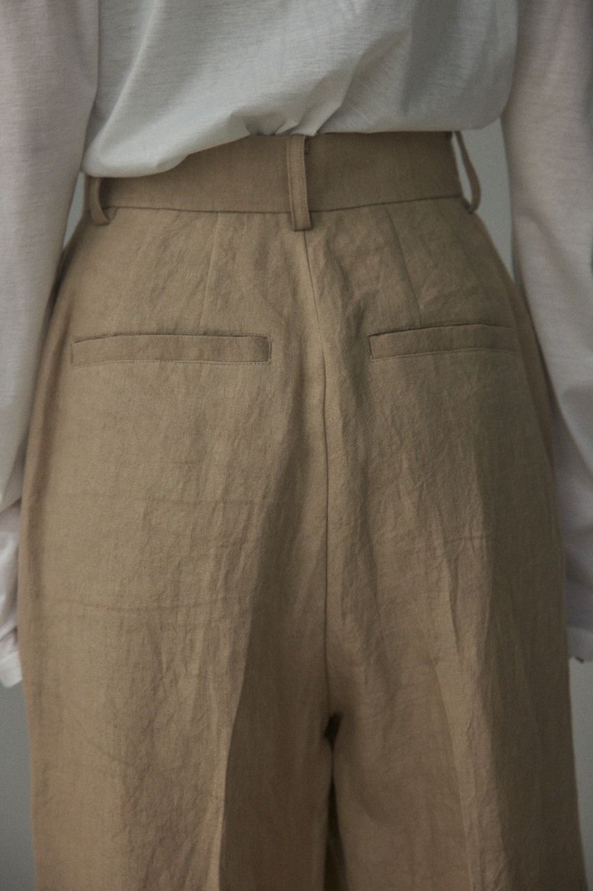 BLACK BY MOUSSY | linen tuck pants (パンツ ) |SHEL'TTER WEBSTORE