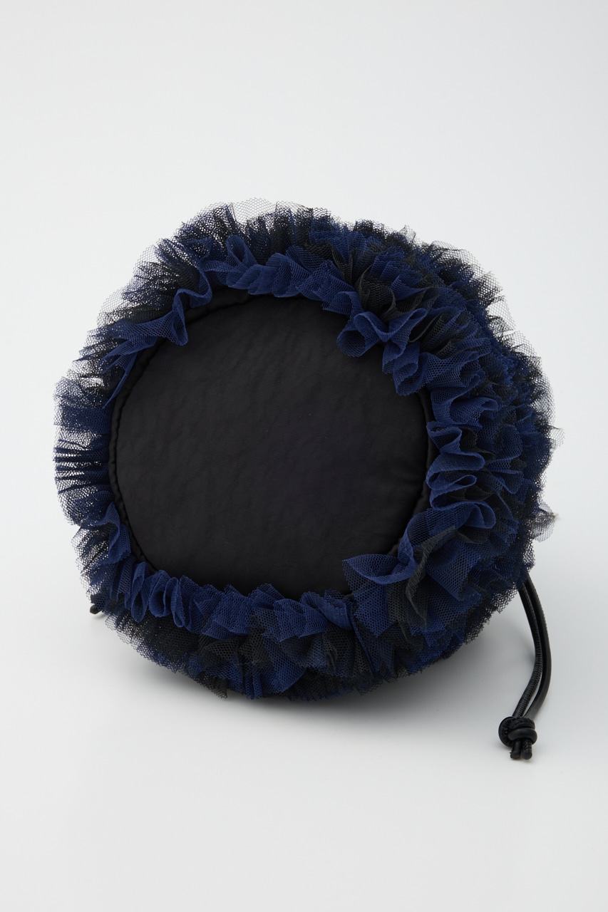 【SHEL'TTER SELECT】配色チュール2WAYドロストショルダーバッグ NVY FREE