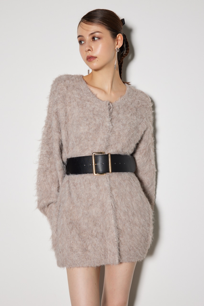 rienda♡バックオープンロゴベルトOP rienda バックオープンロゴベルトOP BLK -ファッション通販