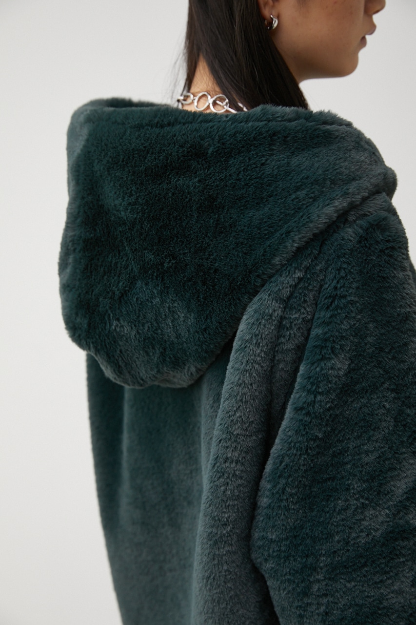 AZUL BY MOUSSY FLUFFY HOODIE COAT (コート ) SHEL'TTER WEBSTORE