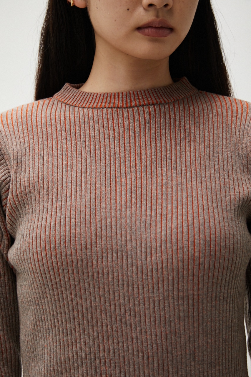 meltthelady bicolor button knit onepiece ワンピース