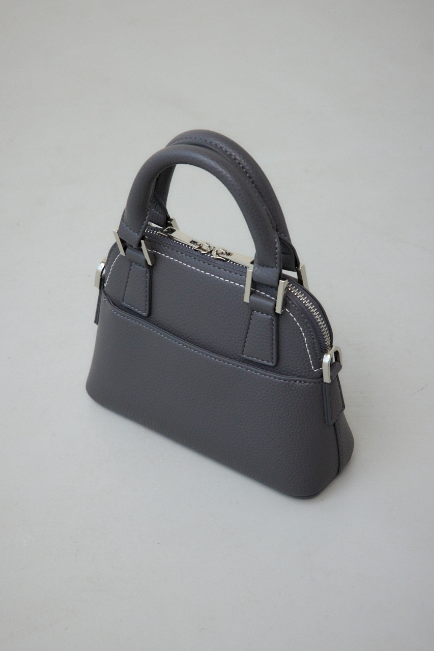 ダブルジッパーミニバッグ GRY FREE