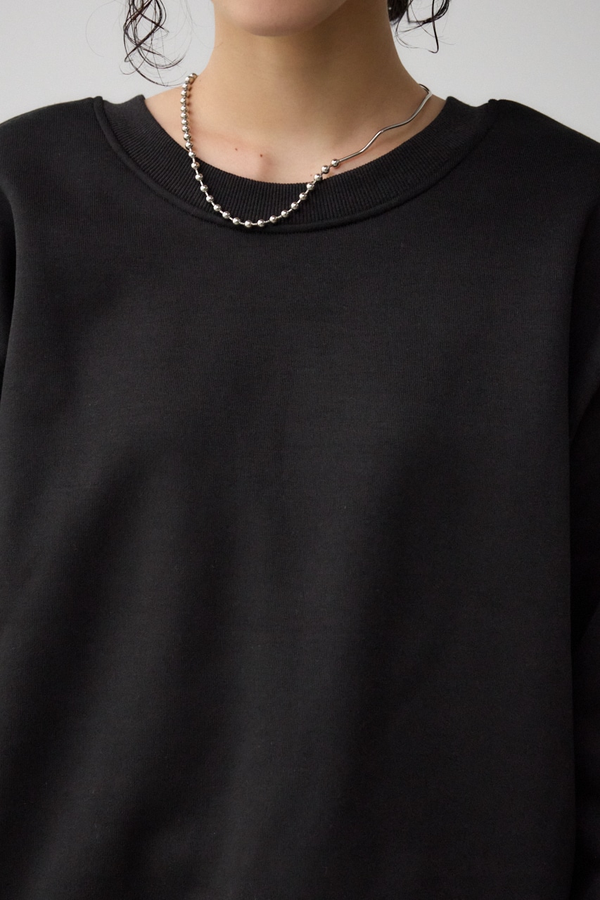 ルーズスウェットトップス BLK FREE