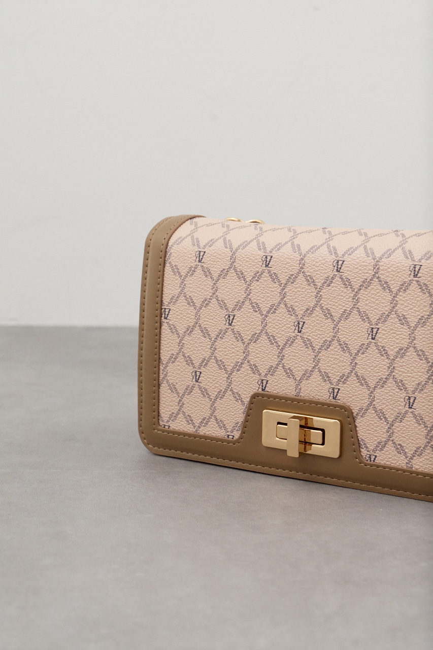 モノグラムパターンウォレットバッグ 柄BEG FREE