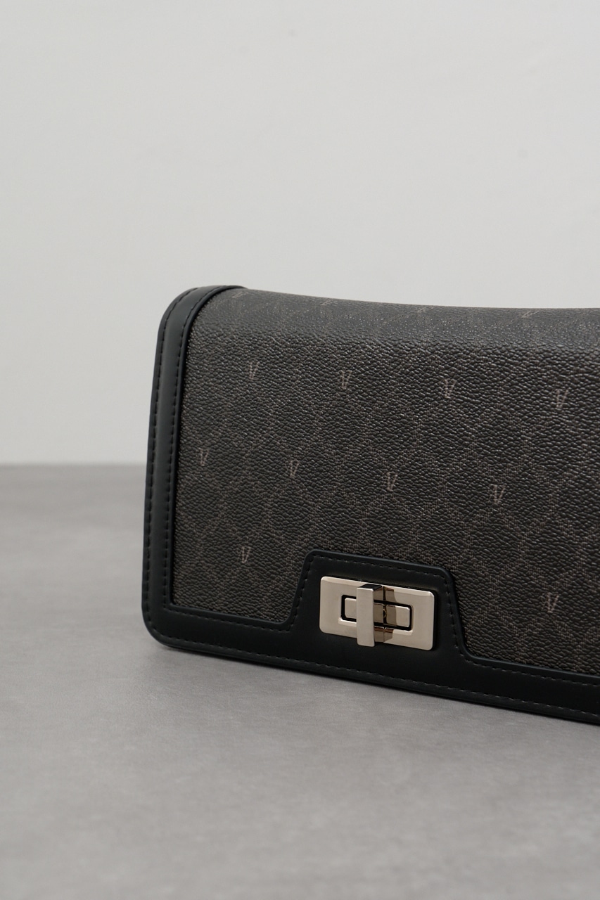 モノグラムパターンウォレットバッグ 柄BLK FREE