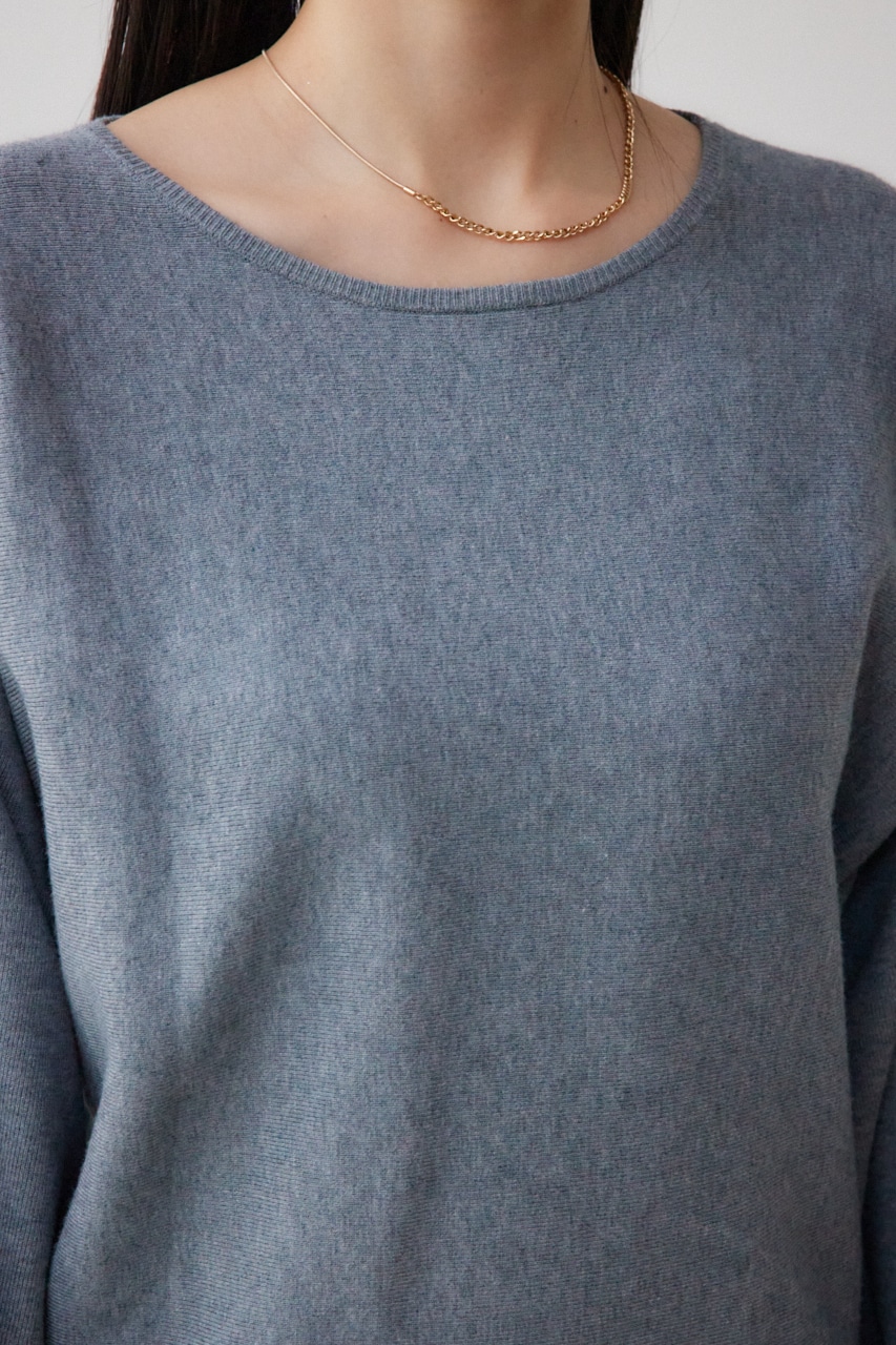 バイカラードルマンニットプルオーバー GRY FREE