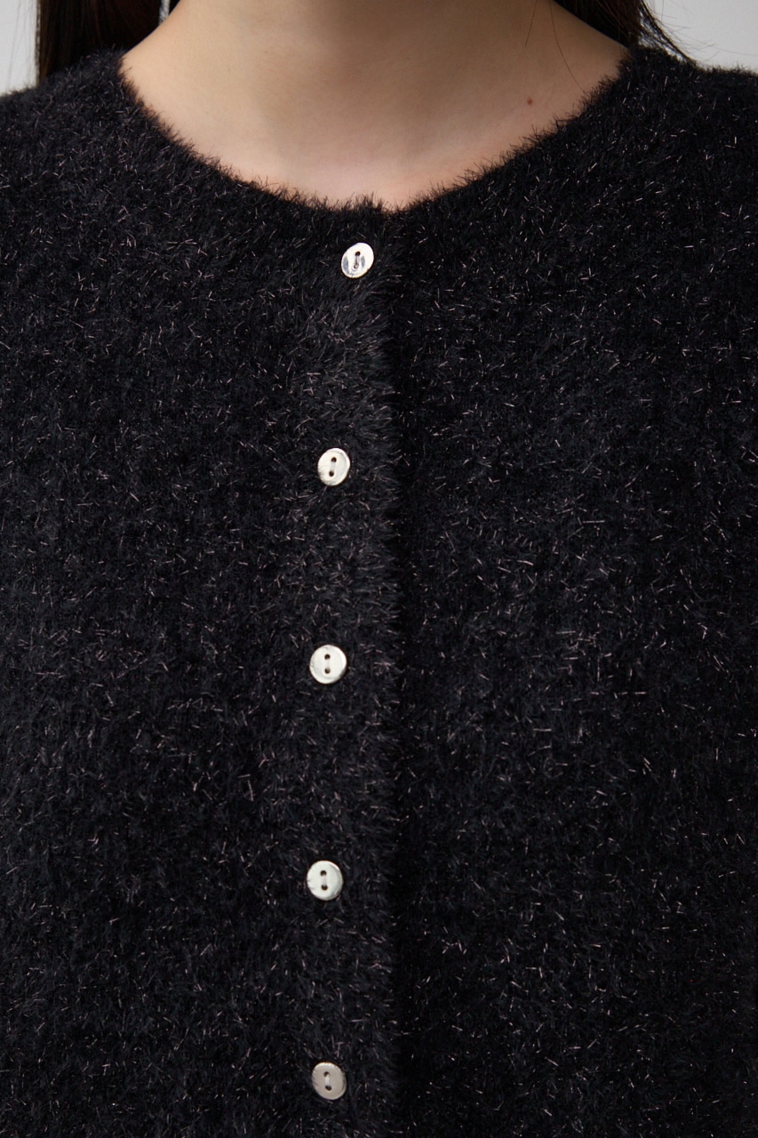 2WAYラメシャギーニット BLK FREE