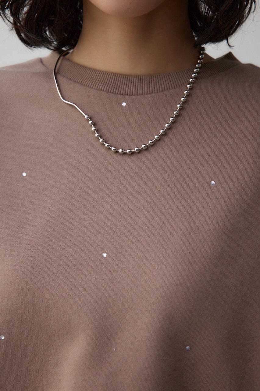 ラインストーンウラケトップス D/BEG FREE