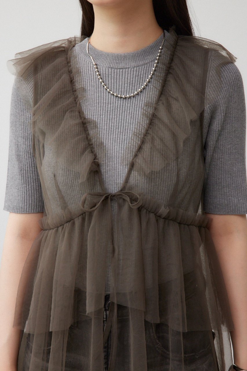 デザインチュールビスチェ GRY FREE