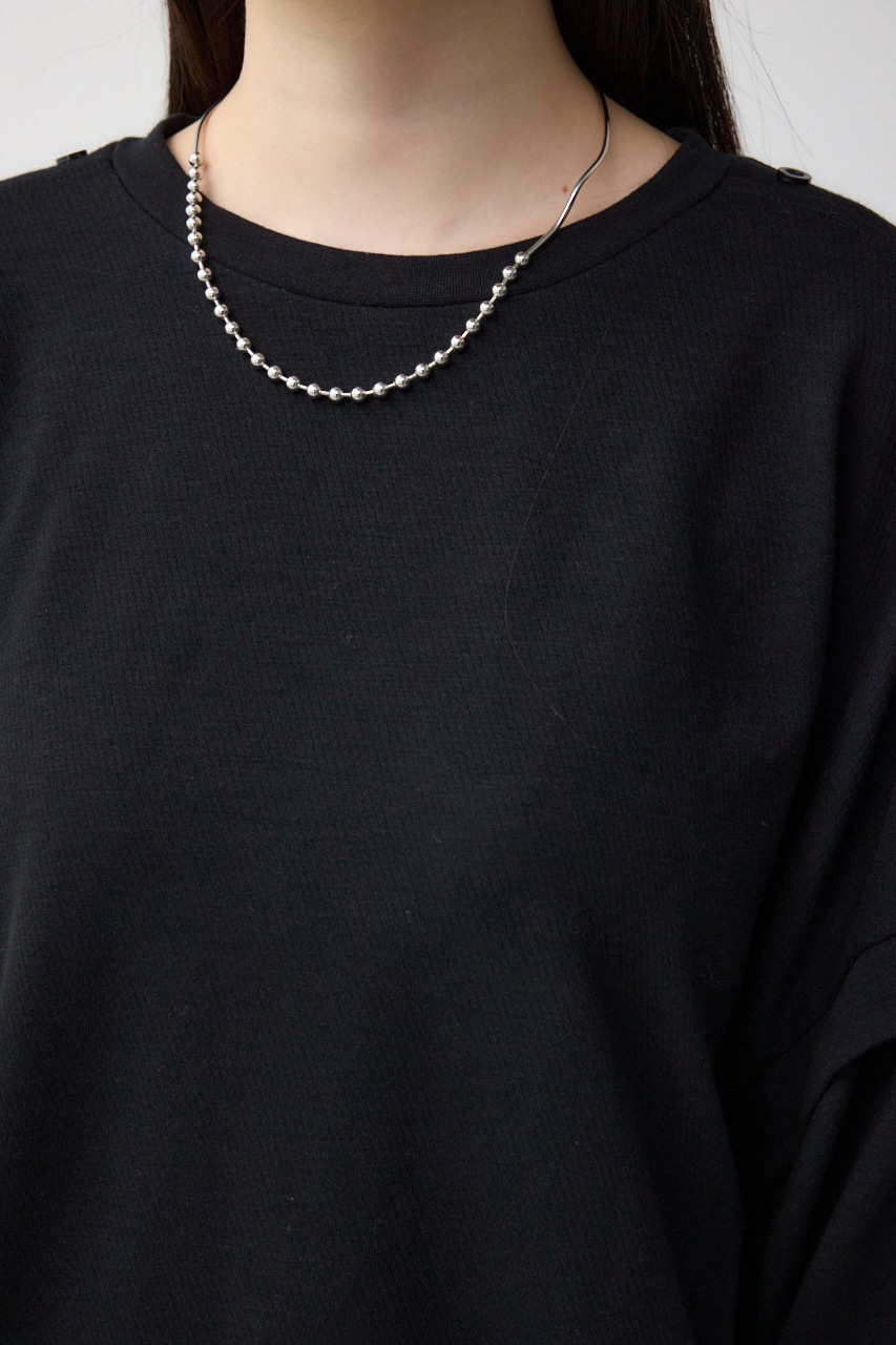 ドルマンカットトップス BLK FREE