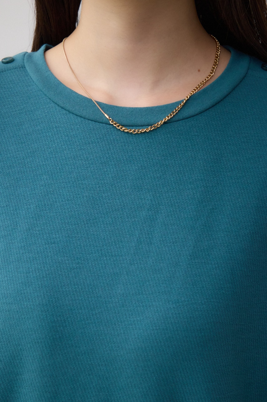 ドルマンカットトップス D/BLU FREE