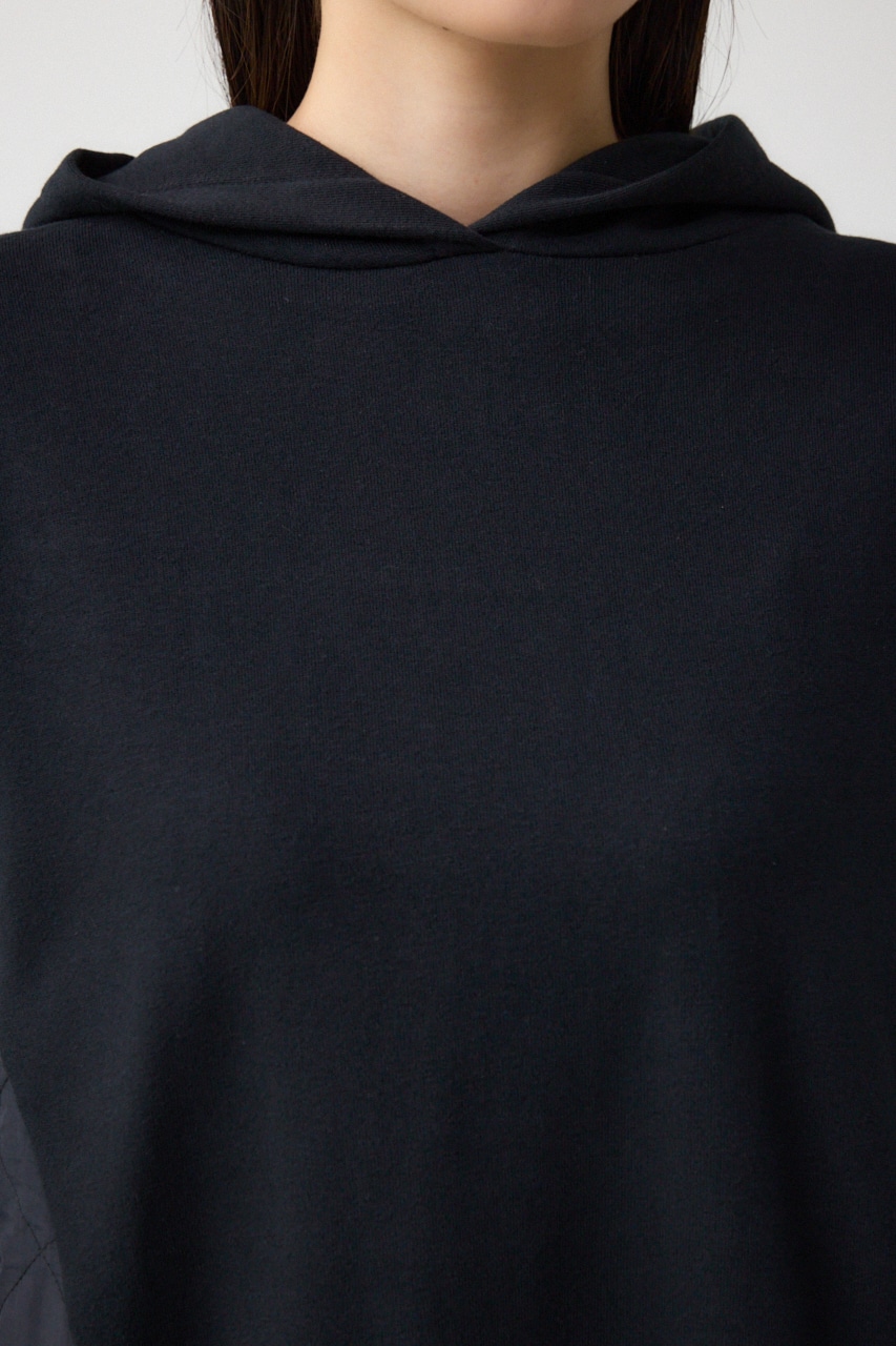 キルティングデザインフーディー BLK S