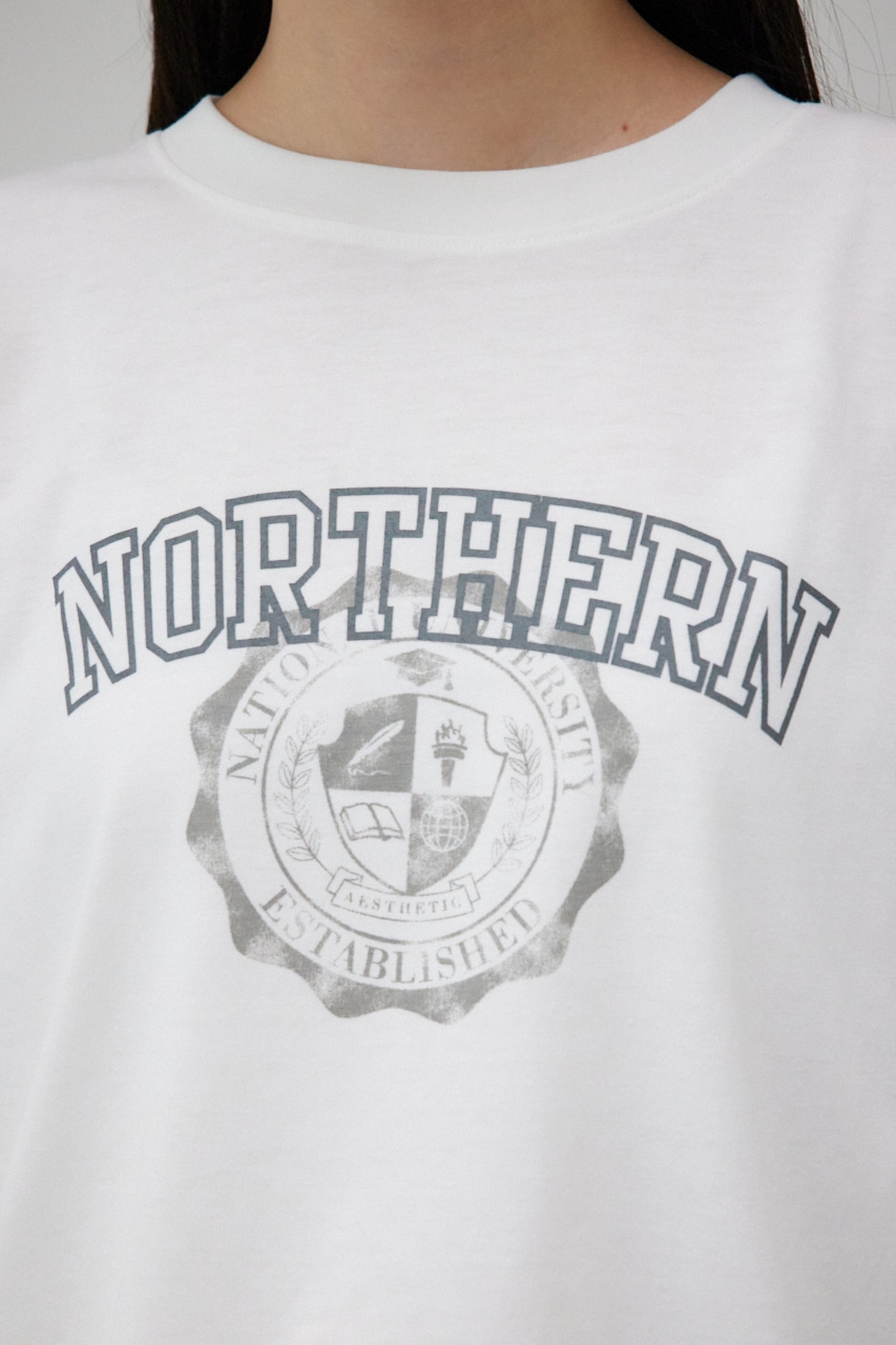 カレッジルーズTシャツ WHT FREE