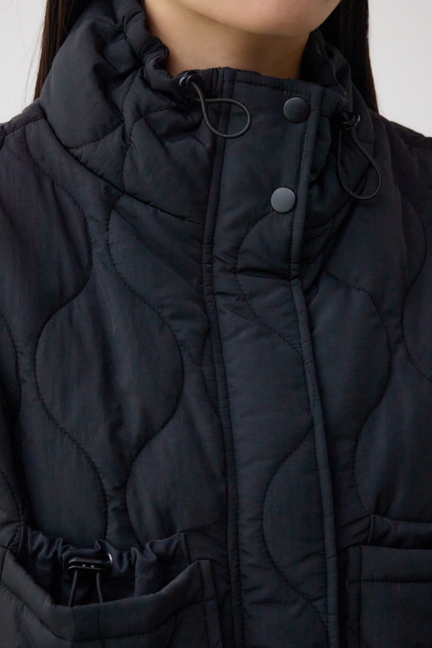 キルティングコンパクトベスト BLK FREE