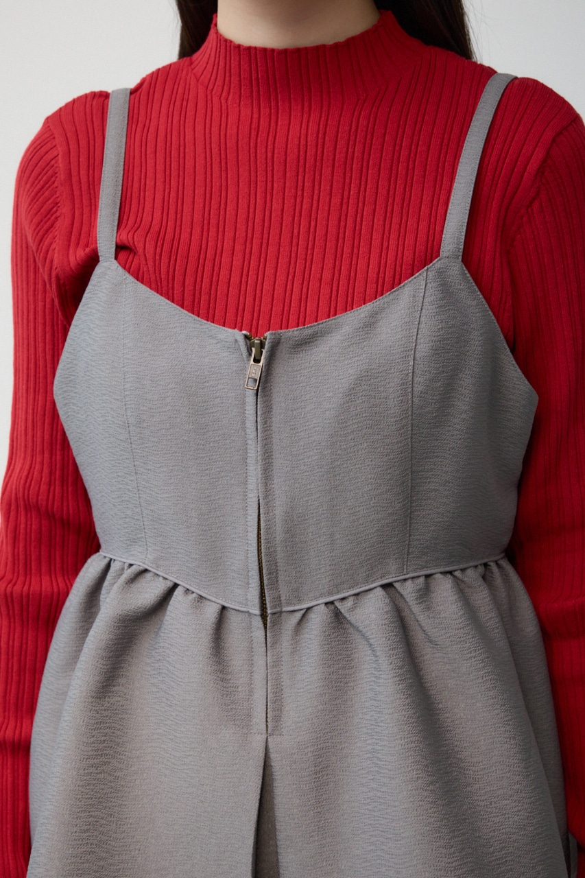 ジャガードフレアキャミ GRY FREE