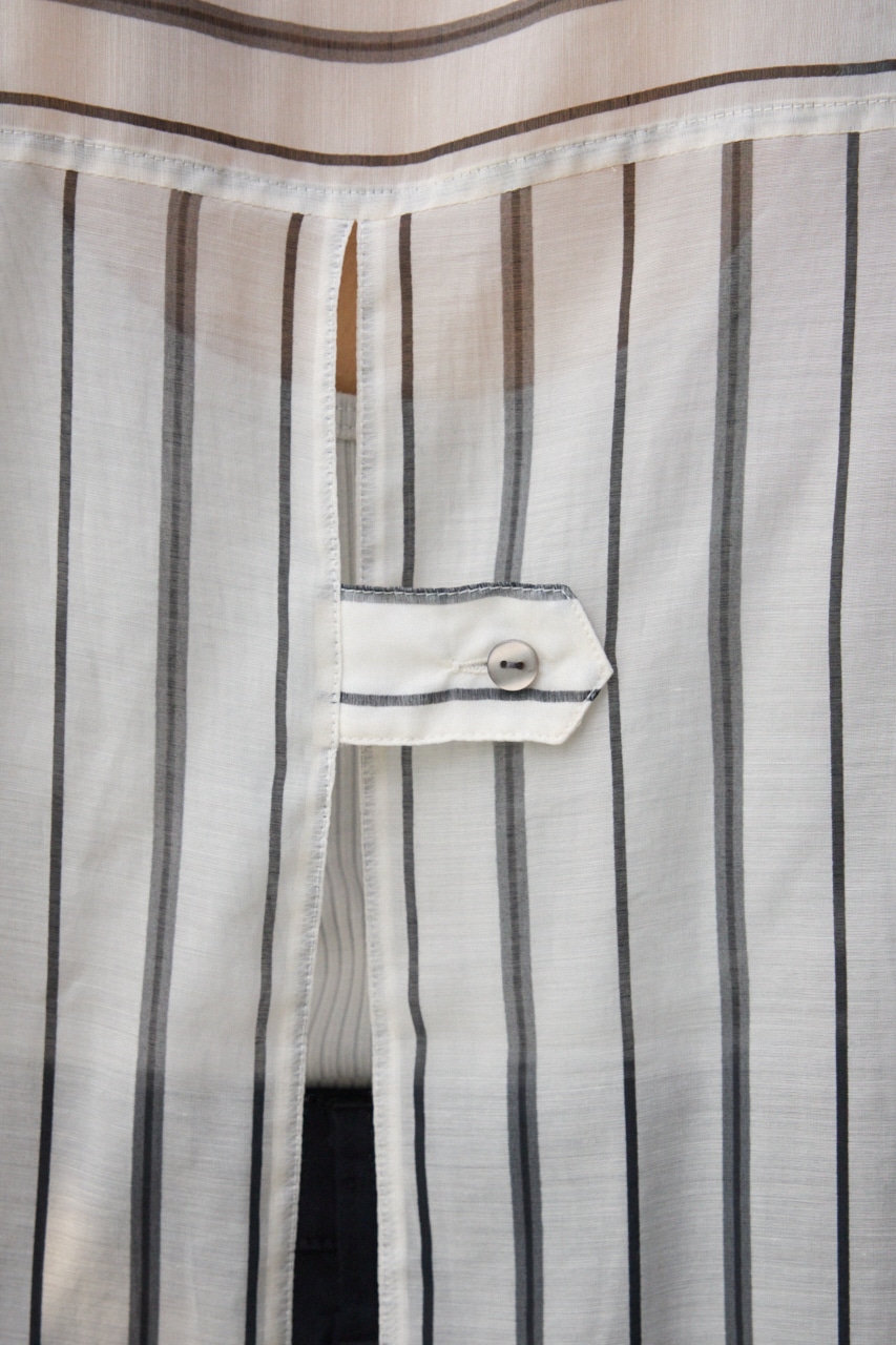 バックスリットシアーオーバーシャツ 柄WHT FREE