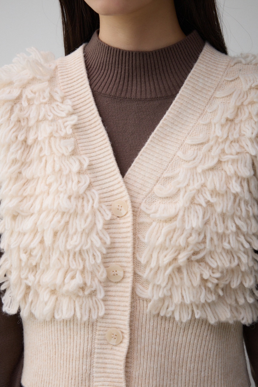 ループヤーンベストレイヤードセットニットワンピース L/BRN FREE