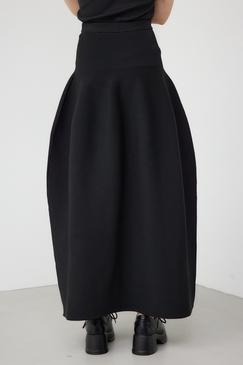 【PLUS】コクーンフォルム2WAYスカート BLK S