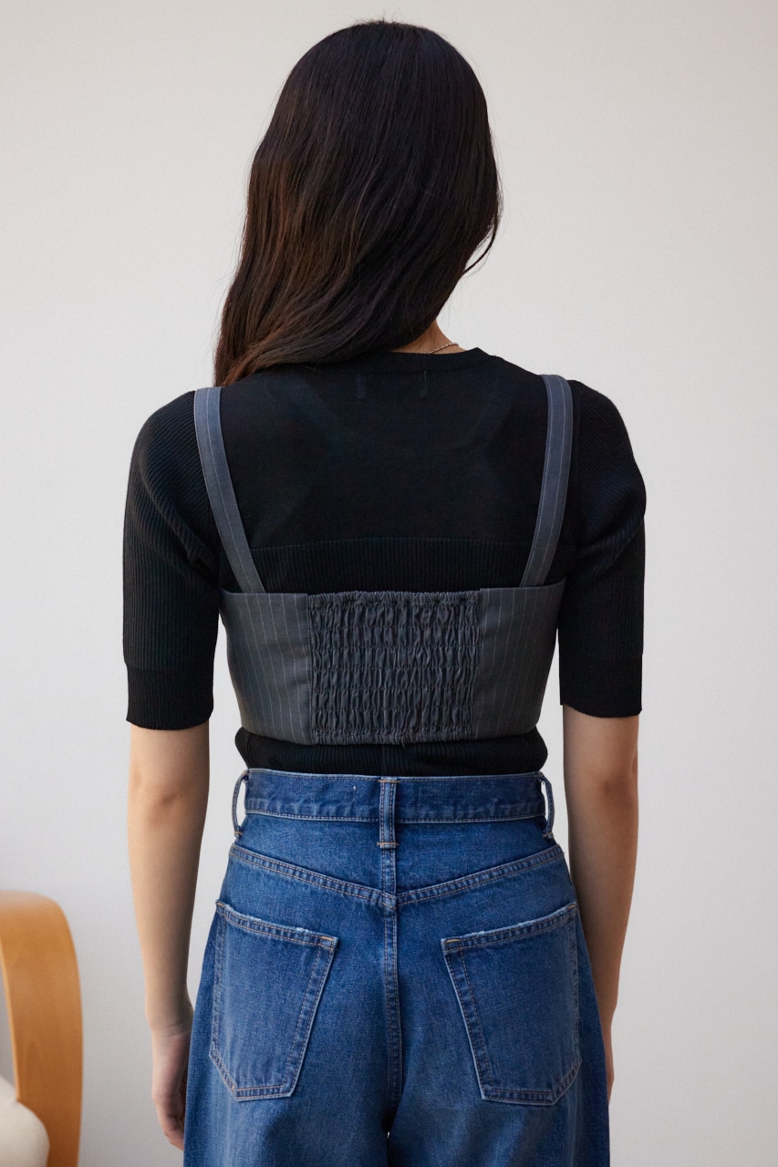 moussyビスチェ MOUSSY | SQUARE NECK デニム ビスチェ (シャツ・ブラウス