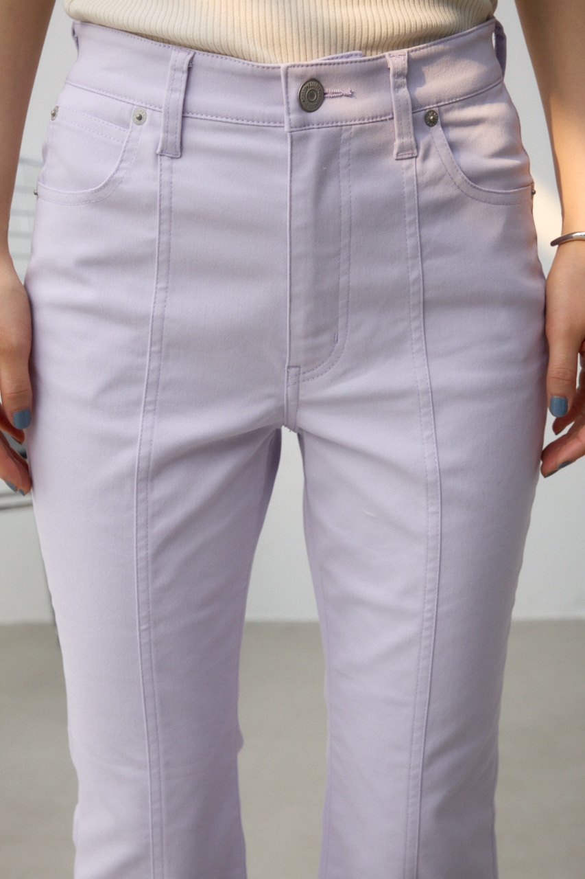 センタースリットカラーフレアパンツ L/PUR S