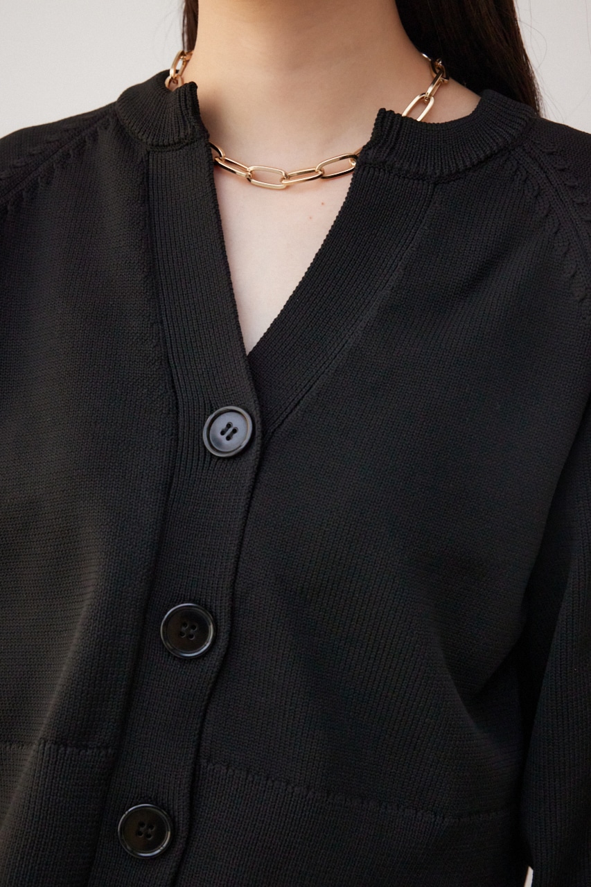 スポンディッシュカーディガン BLK M