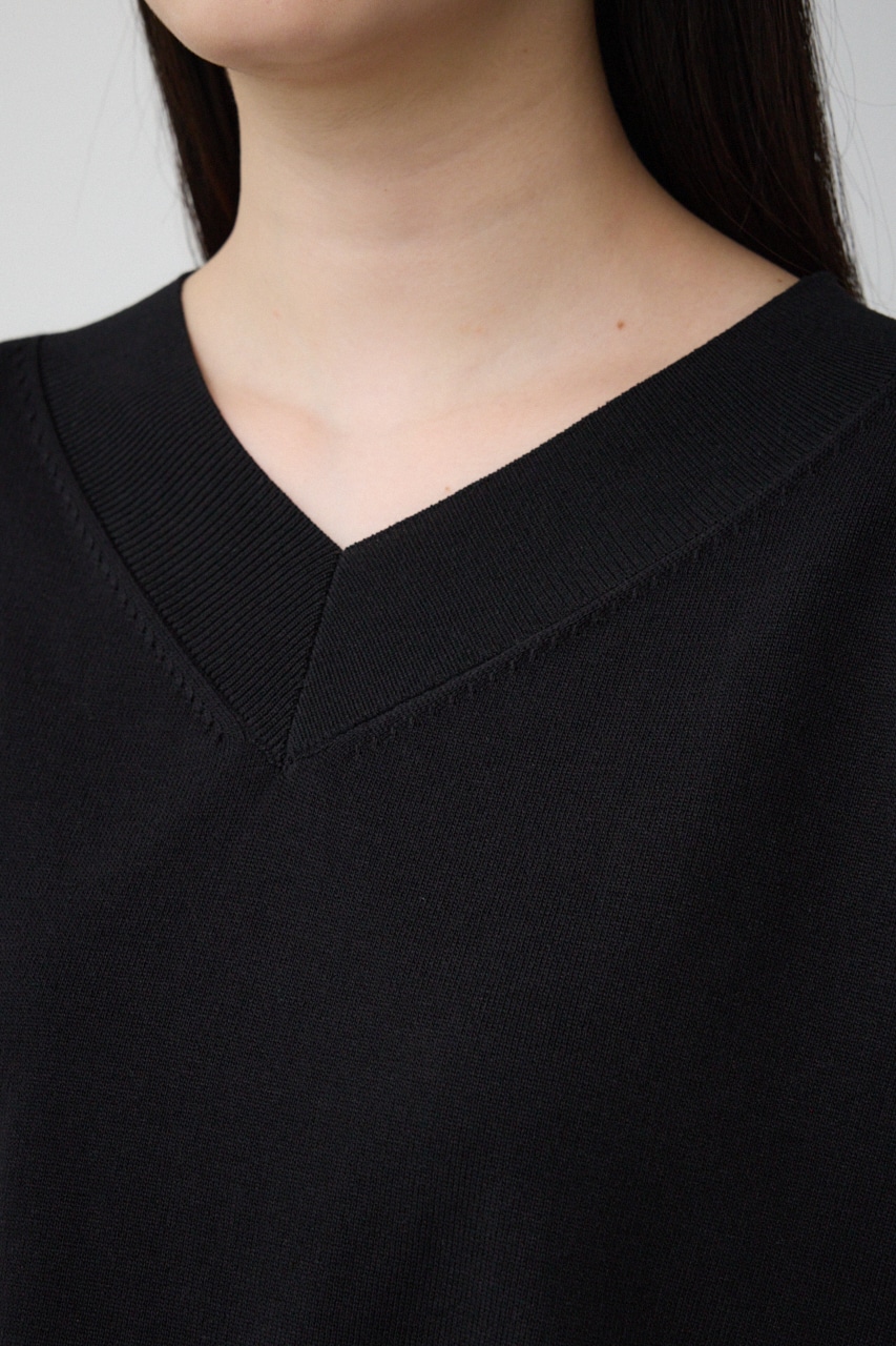 ワイドルーズニット BLK FREE