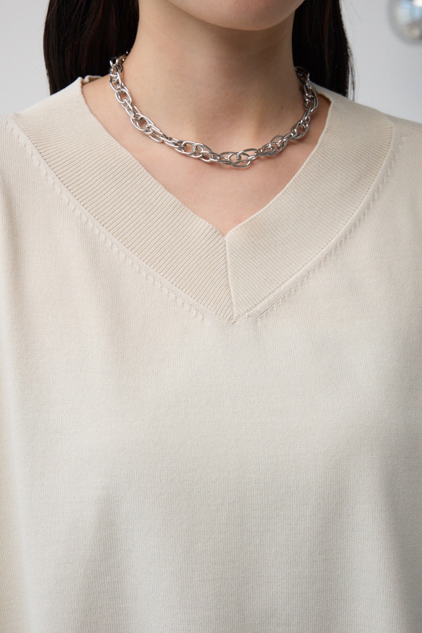 ワイドルーズニット GRY FREE