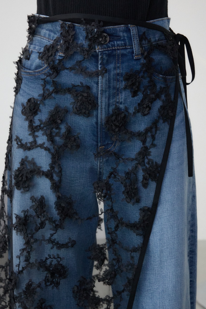 シアーレーススカート BLK FREE