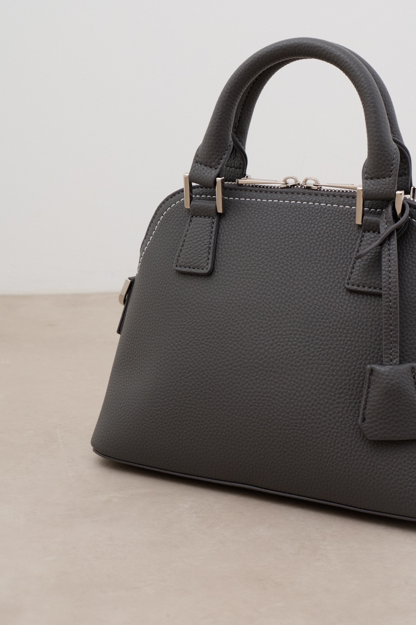 ダブルジッパーハンドバッグ GRY FREE