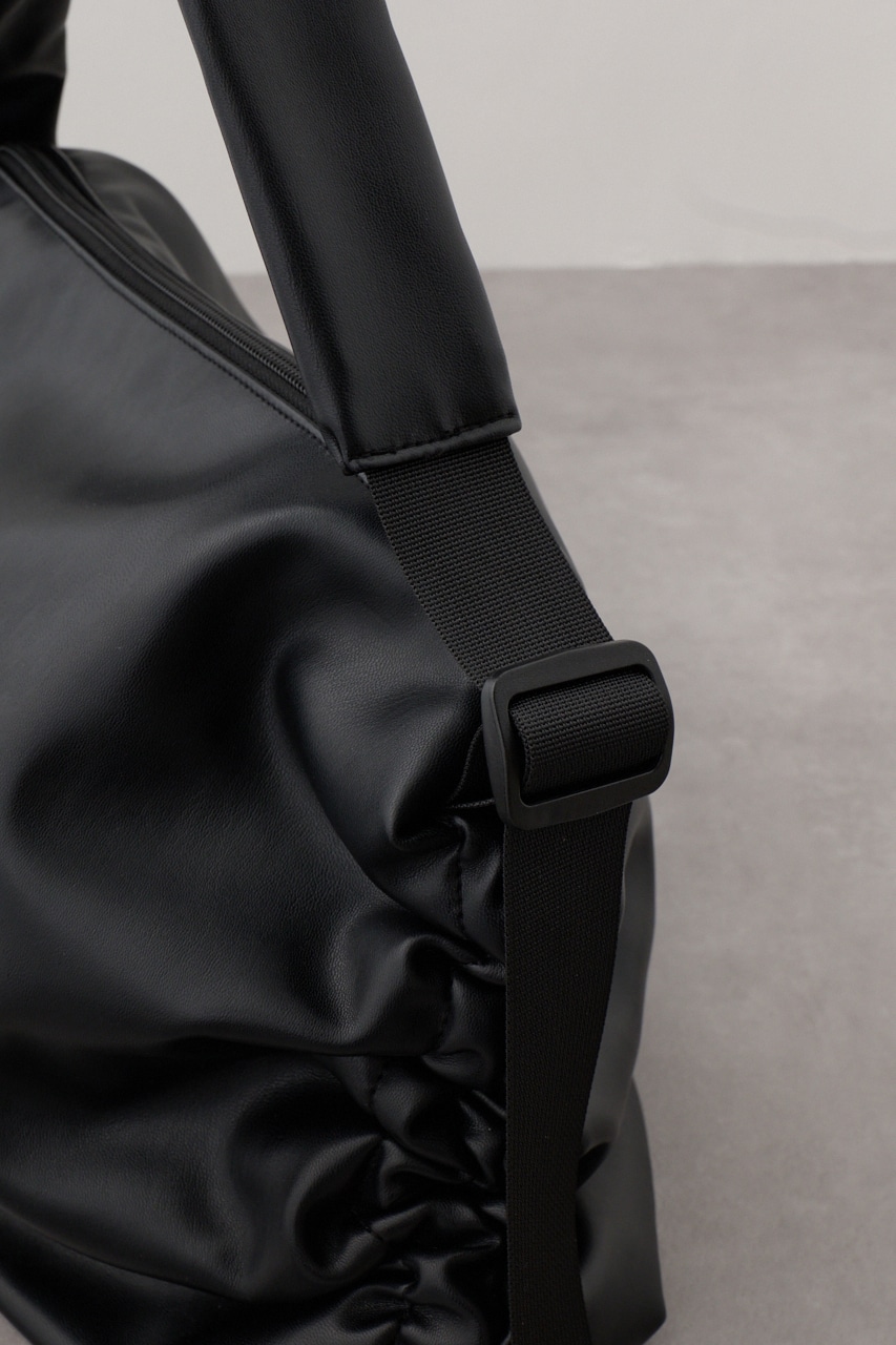 サイドギャザーパデットバッグ BLK FREE