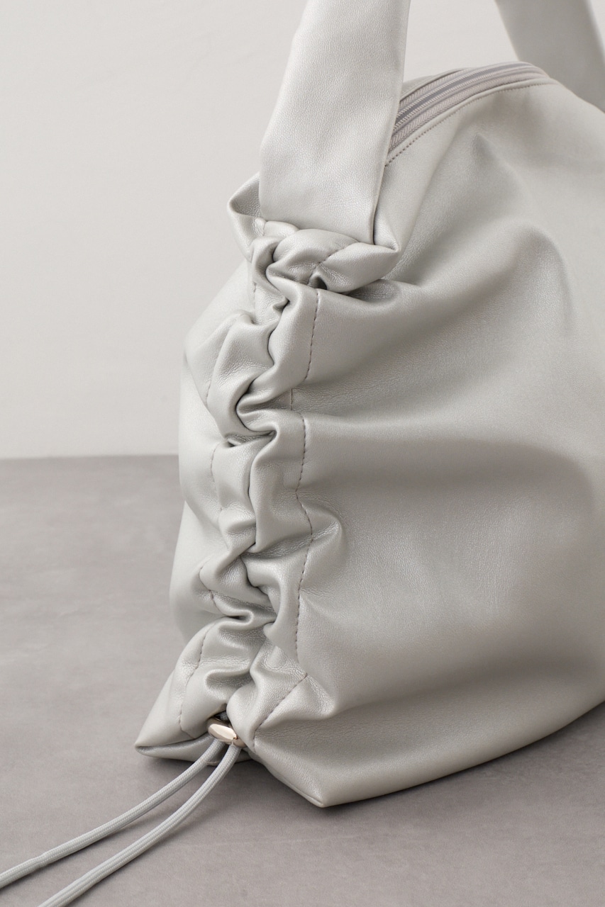 サイドギャザーパデットバッグ SLV FREE