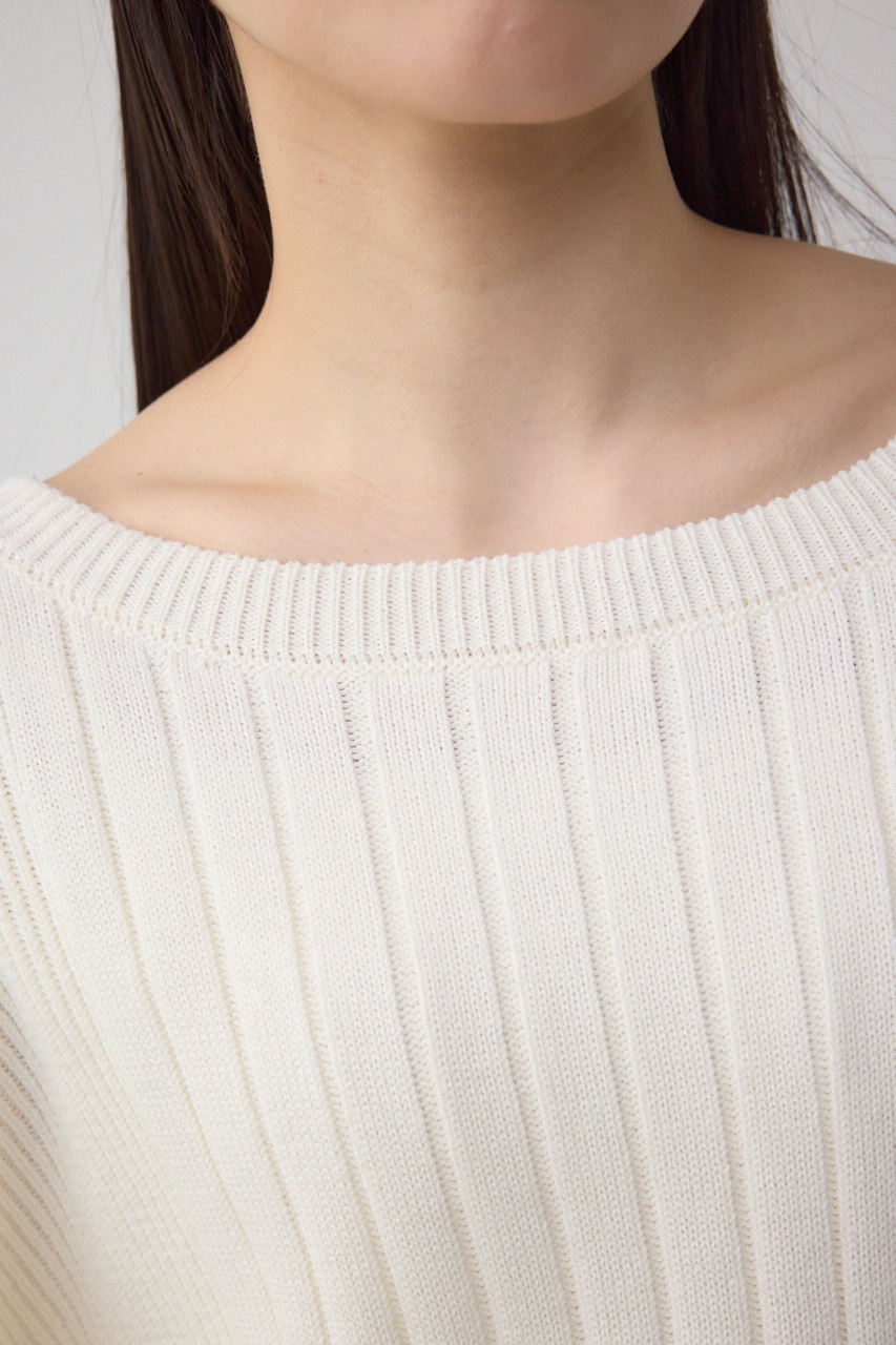 2WAYショルダーボタンニット IVOY FREE