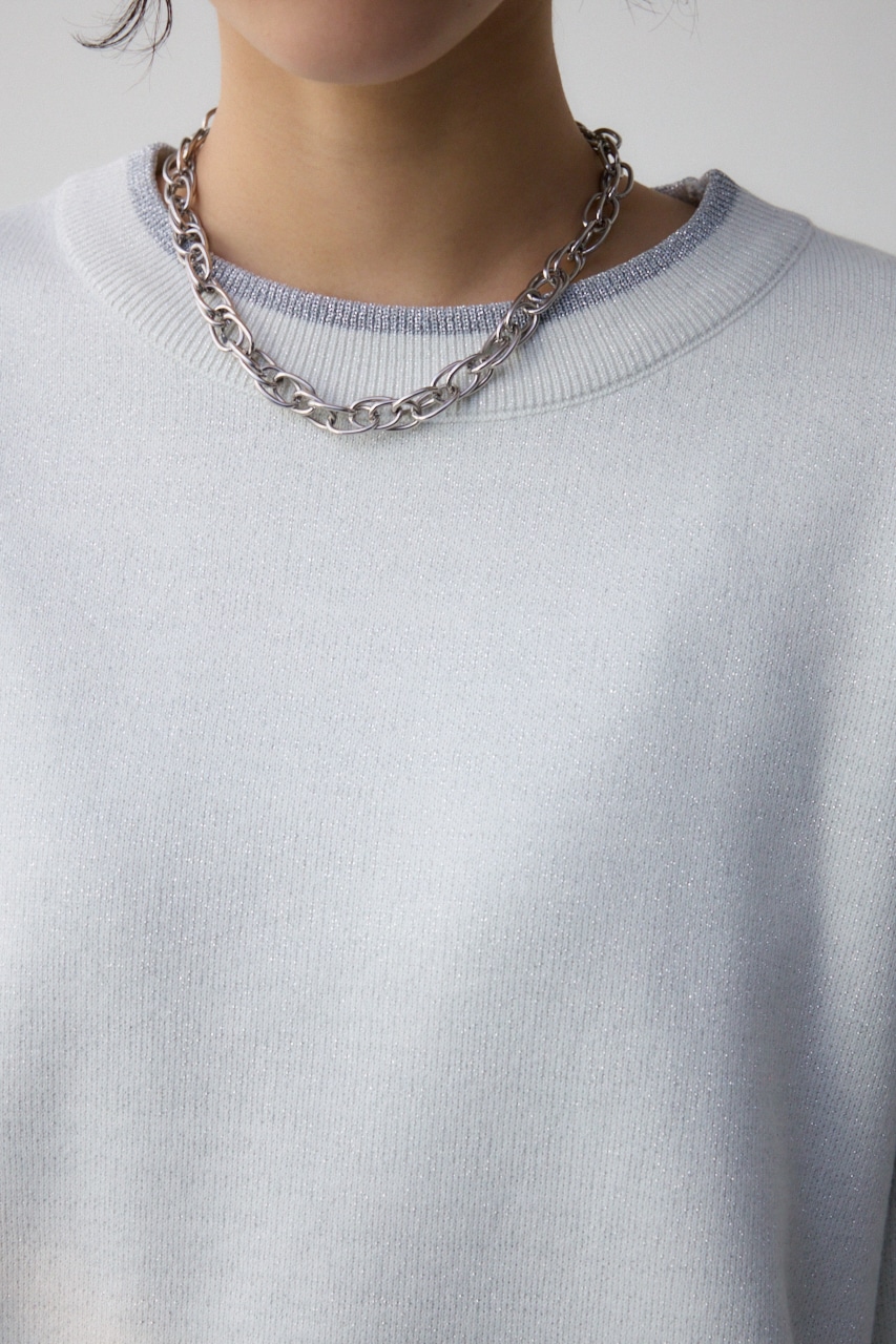 スウェットライクジャガードニット IVOY FREE