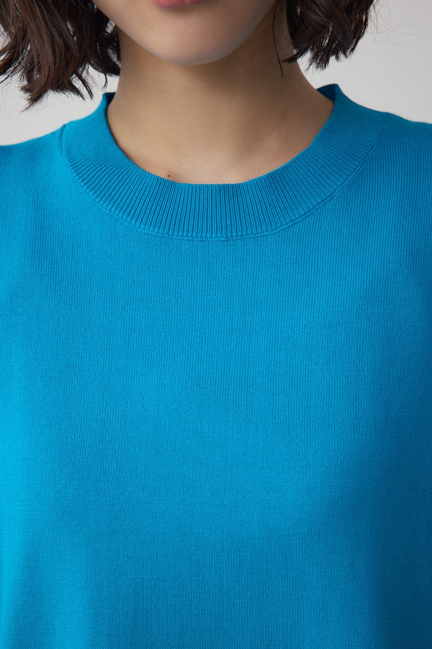 フハクキリカエデザインドルマンニット BLU FREE