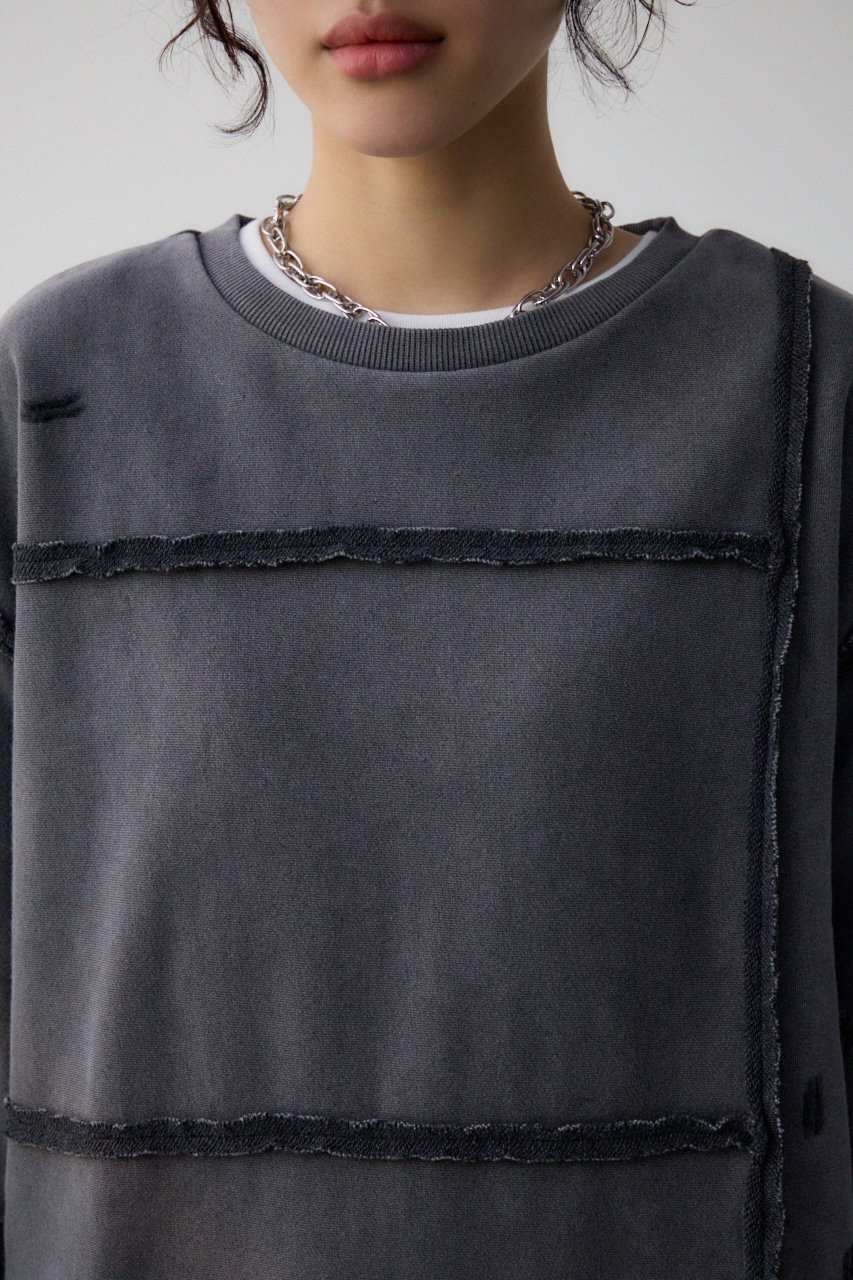 ダメージウラケプルオーバー D/C.GRY FREE