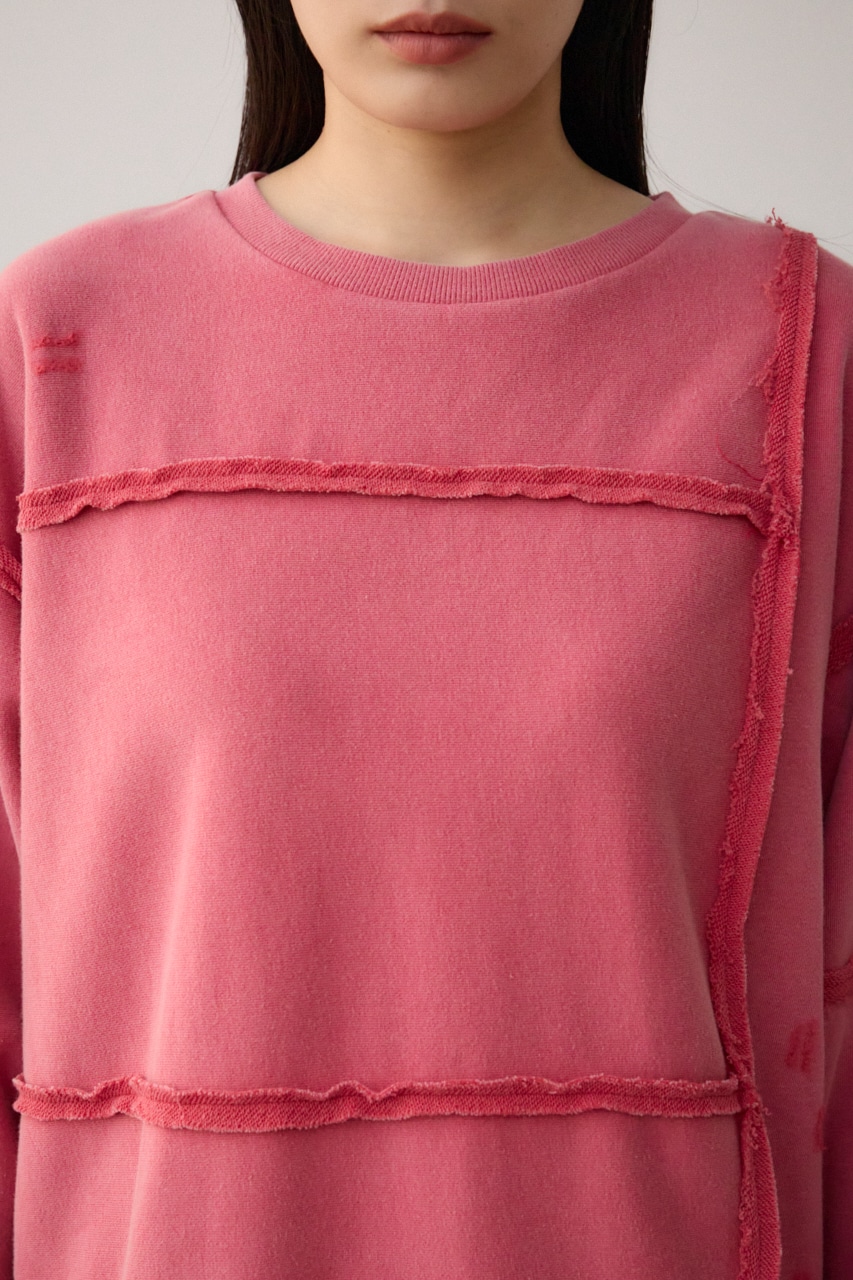 ダメージウラケプルオーバー L/RED FREE