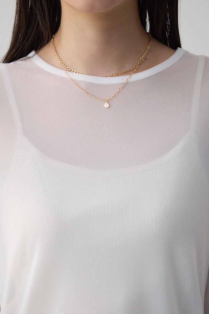 バックスリットシアーロングトップス IVOY FREE