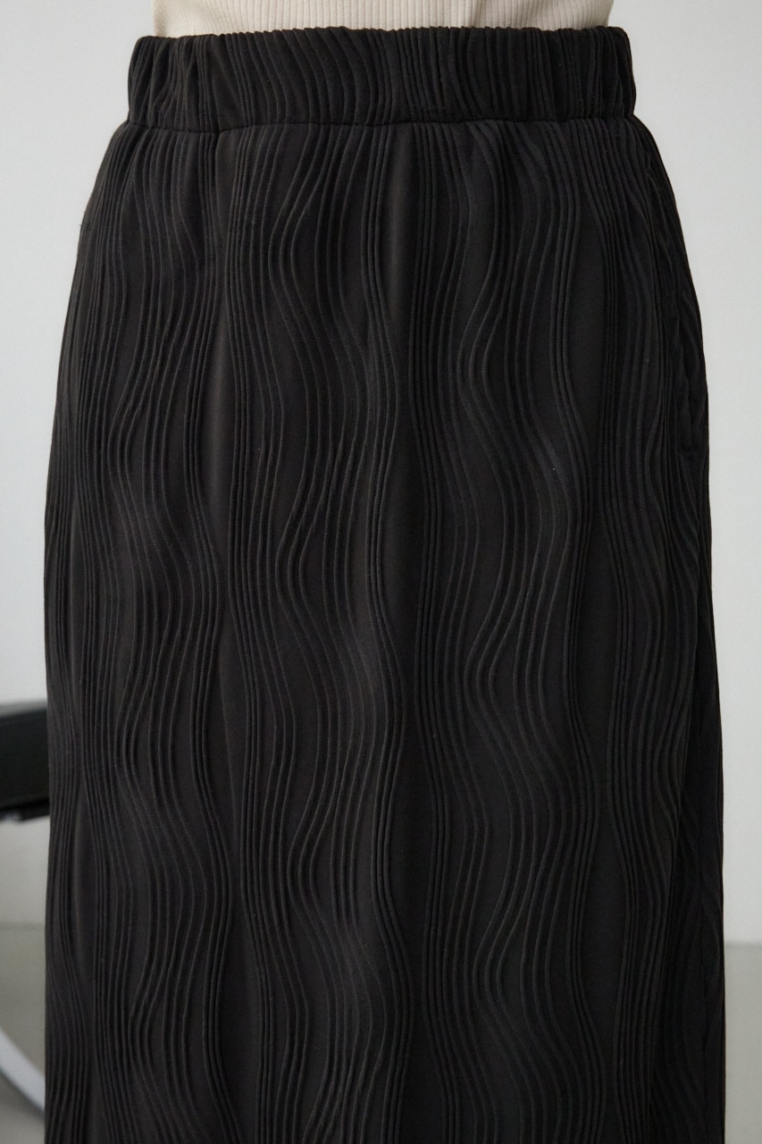 ヘンケイリブカットソータイトスカート BLK FREE