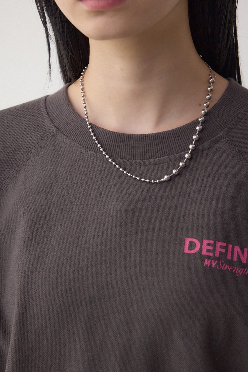 ミニウラケプリントトップス C.GRY FREE