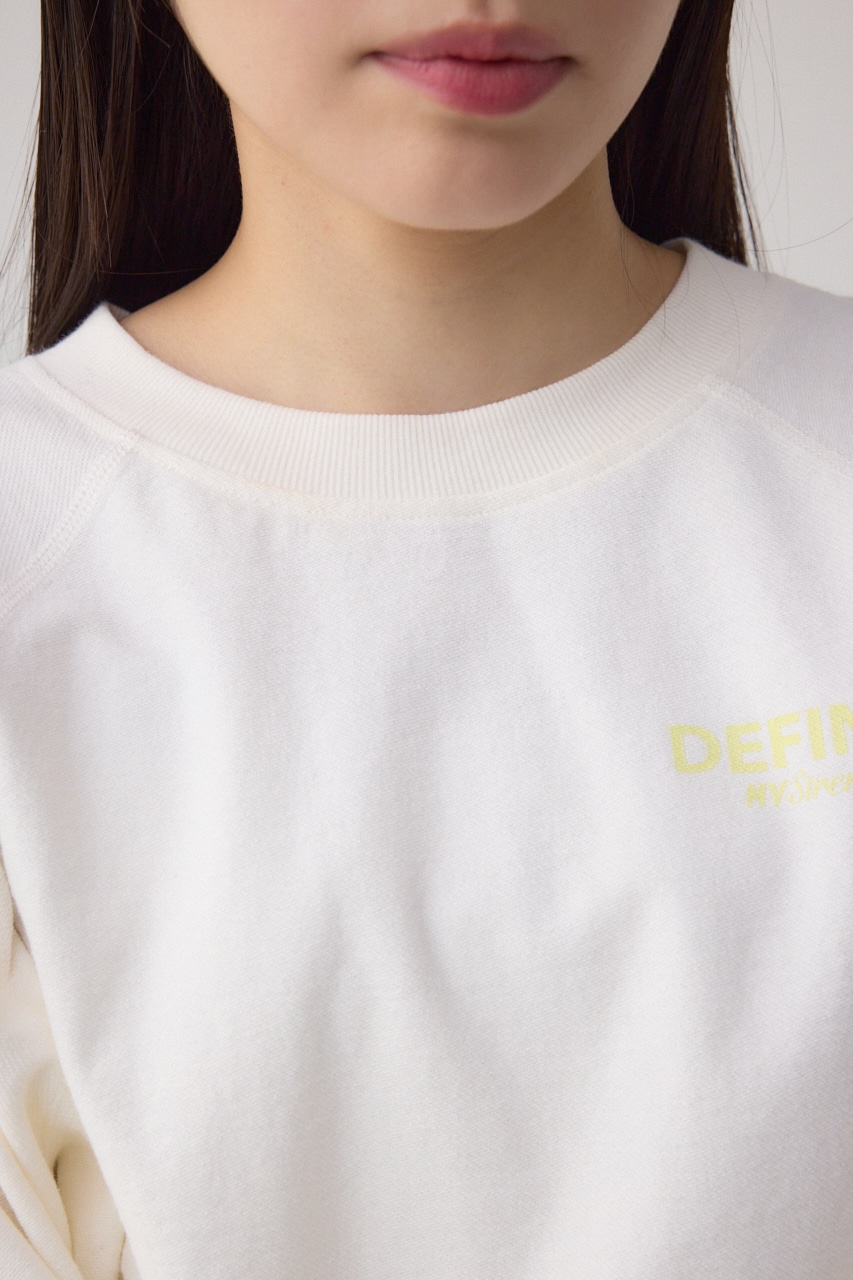 ミニウラケプリントトップス O/WHT FREE