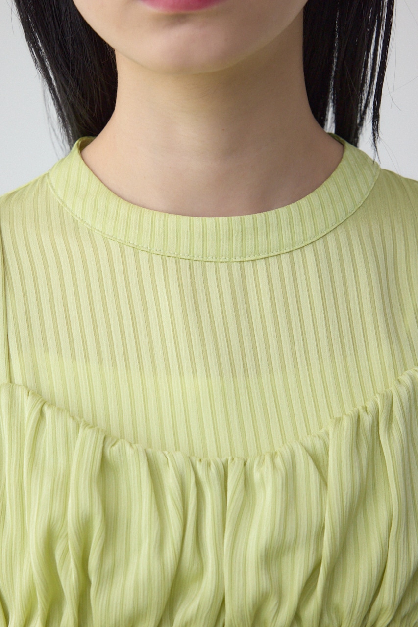 バルーンビスチェレイヤードセットブラウス LIME FREE