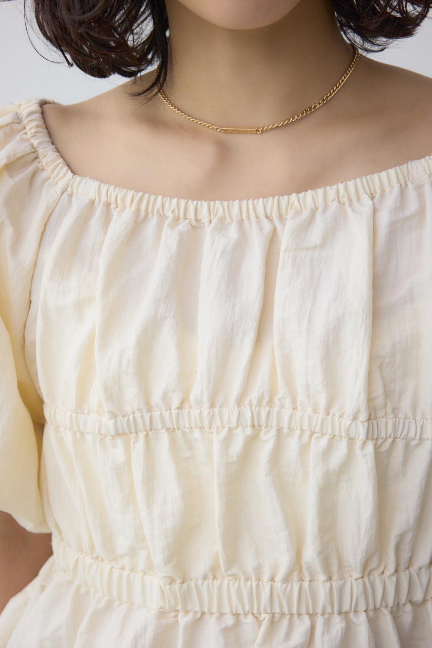 パフショルダー2WAYブラウス IVOY FREE