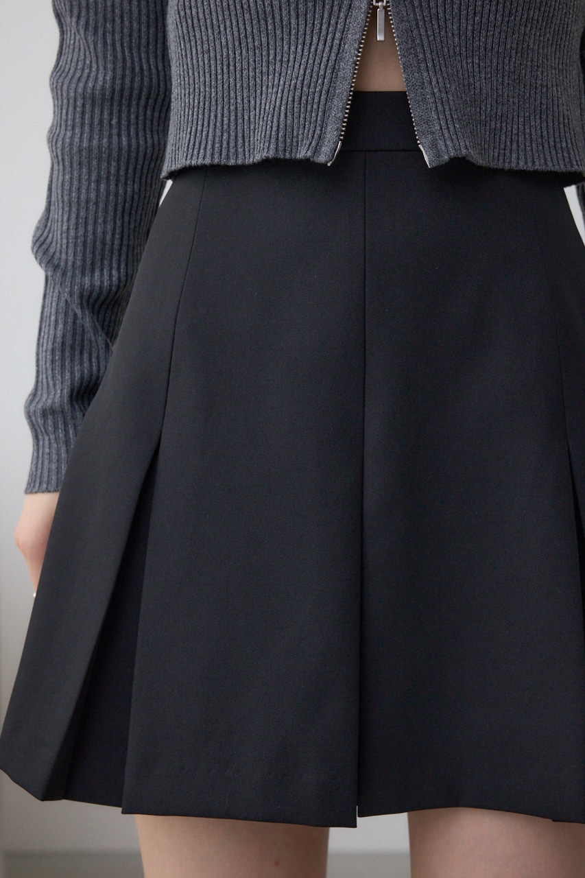 プリーツミニスカートパンツ BLK FREE