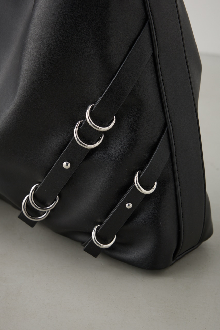 ナローベルトデザイントートバッグ BLK FREE