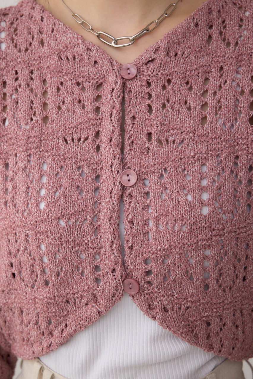 クロシェニットボレロ D/PNK FREE