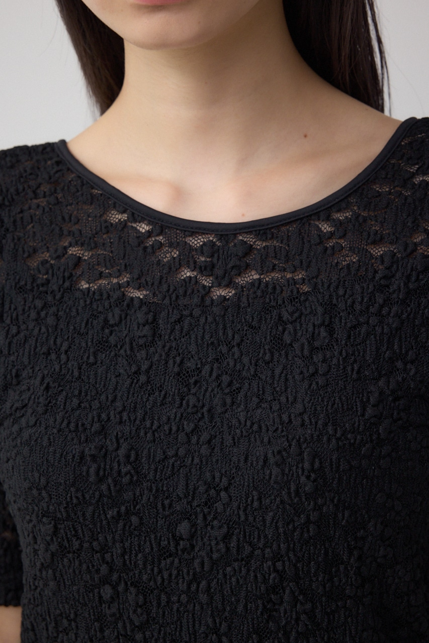 2WAYギャザーレーストップス BLK FREE